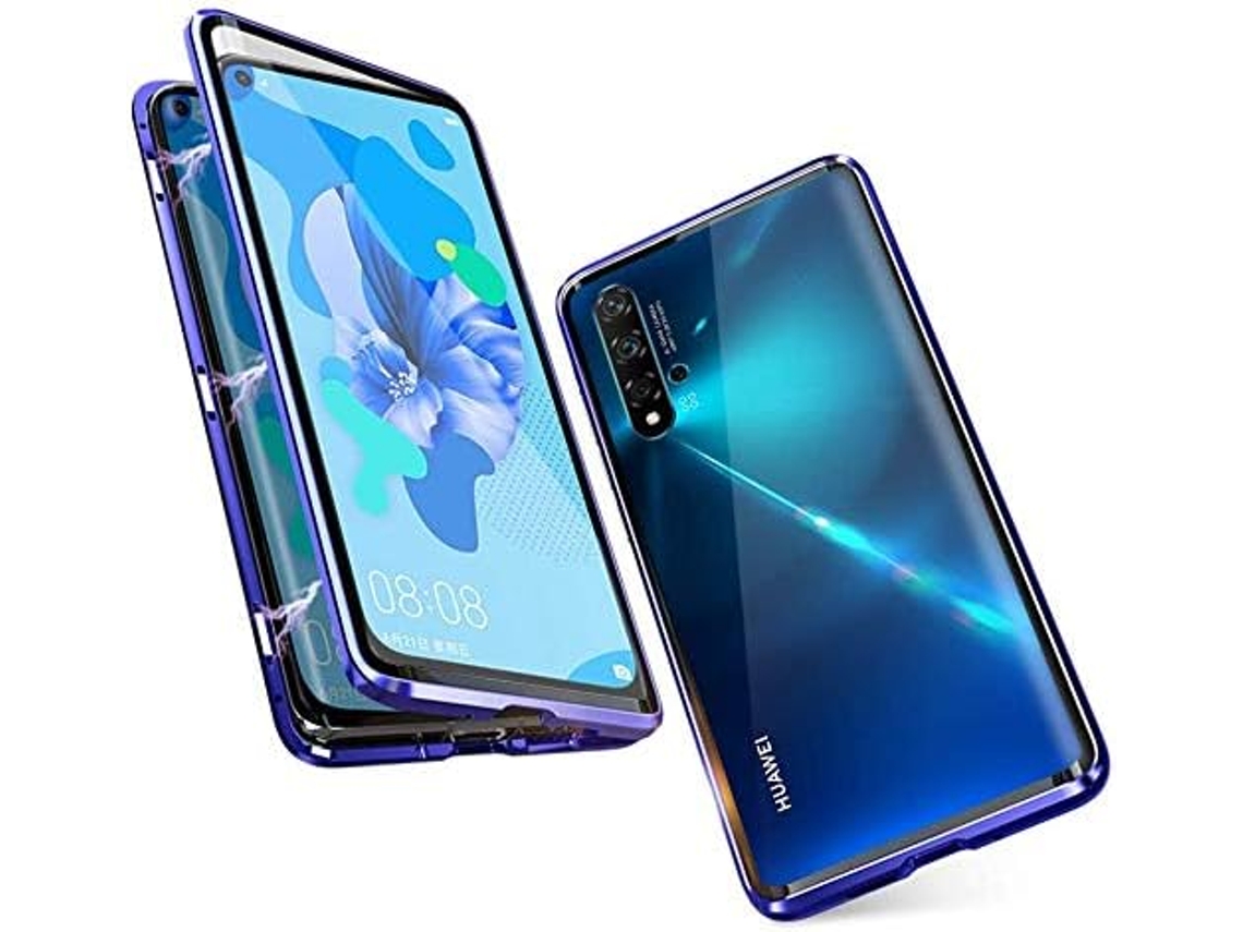 Capa Nova Protetora Adsorção para Honor, Huawei Huawei Nova 5T/20 HONGWE. Anti-Choque Magnética Prateado