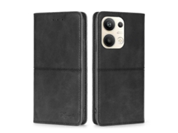 Capa De Couro Com Flip Horizontal Magnético Com Textura De Vaca Para Oppo Reno9 Pro 5g