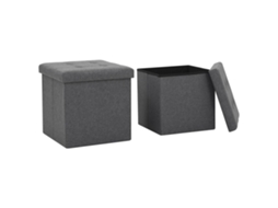 Storage Stool, Storage Stools Vidaxl Cinzeto Tecido (n/a)