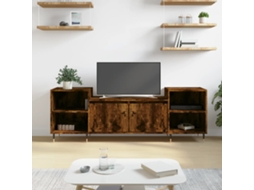 Vidaxl Móvel De Tv 160x35x55 Cm Derivados De Madeira Carvalho Fumado