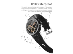 Smartwatch YIZHOOD Te770 Masculino Rastreador de Fitness Ip68 À Prova de Água Prata