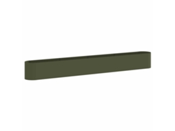 Conjunto 1 Vaso De Jardim Vidaxl Verde-azeitona Metal (360 X 40 X 40 Cm)