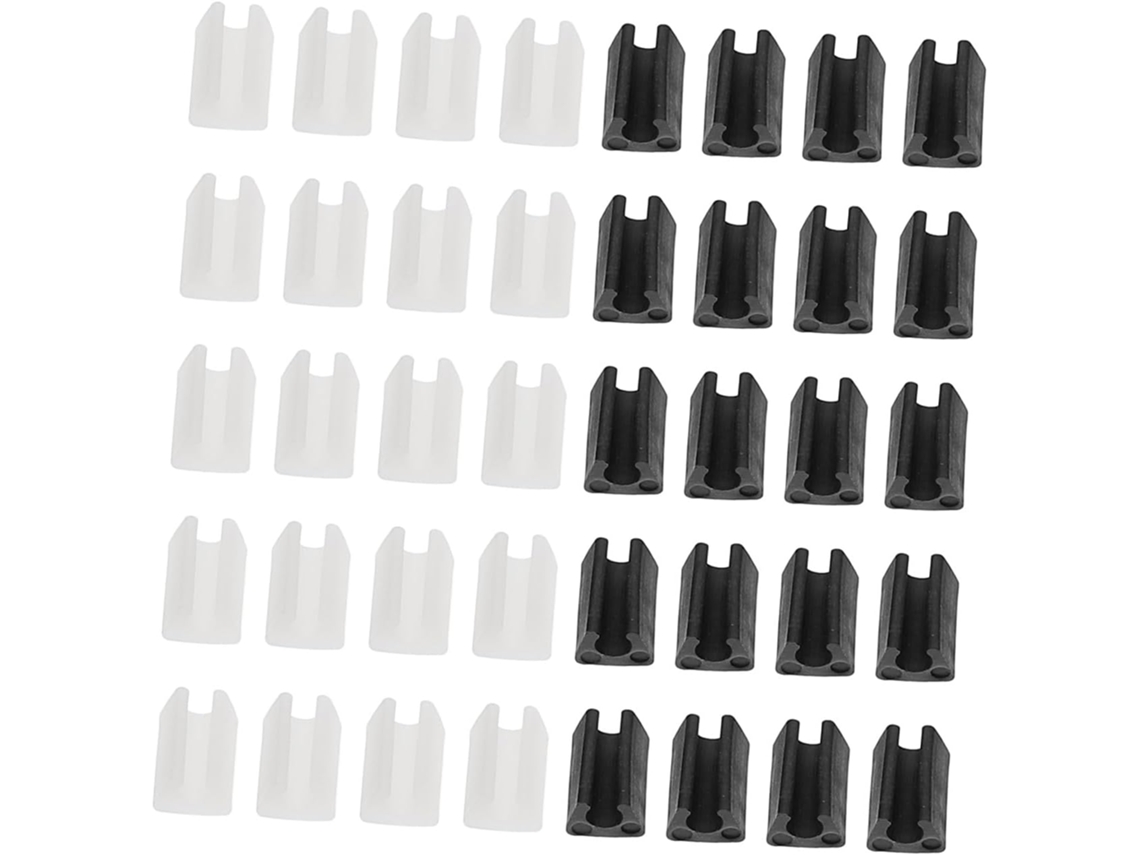 Protetores De Pés Para Cadeiras E Mesas, Tipo U De 6mm, Plástico Resistente, Pacote Com 40-unidades, Resistentes A