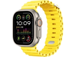 Pulseira para Apple Watch Ultra 2 49mm ORYSIN Amarela, Resistente e com Design Elegante