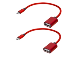 Adaptador USB OTG, transferência de dados, pacote com 2, EOOCOO
