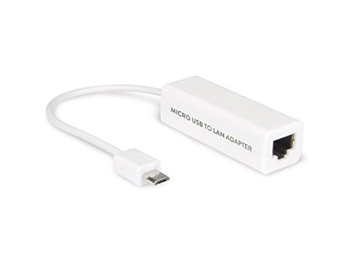 Placa de Rede Rj45 para Tablet Pc e Smartphone Android HAMLET Hnumf100 Adaptador Micro Usb para Lan 10/100