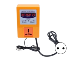 Controlador de Temperatura Termostato Digital com Sensor, AC 110-240V, Laranja S/MARCA