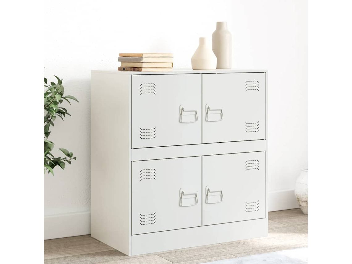 Aparador 67x39x73 cm Acero Blanco