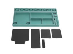 Mali prateleira de Armazenamento de Ferramentas de Parafuso Rc com Imãs em Alumínio Anti deslizante para Carros Rc 1/8 1/10 1/12 Verde