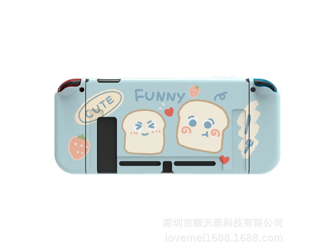 Capa Protetora Encaixável para Nintendo Switch, Capa Fina e Fofa de Tpu Macio para Console Ns e Controles Joy con BRILVIBERA