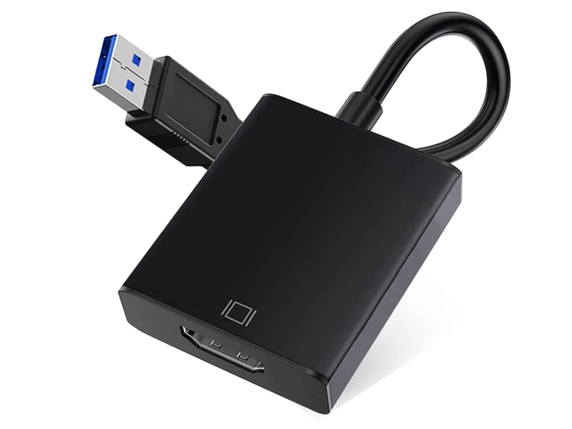 Adaptador Usb Para Hdmi Adaptador Usb 3.0/2.0 Para Hdmi 1080p Full Hd Multi-display Preto*