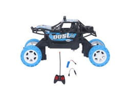 Walshlxq coche de Stunts com Controle Remoto 4x4, Veículo Todo Terreno para Crianças, Azul