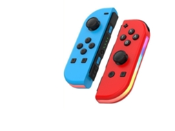 Comandos Joy-con Não Originais Compatíveis Com Nintendo Switch, Azul/vermelho, Luz Rgb, Bluetooth 5.2 E Sem Drift