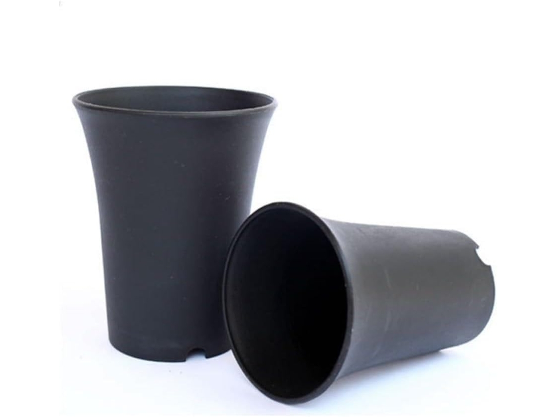 Kit de 10 Vasos de Plástico Extra Pequenos, Redondos,s a Quebras e Ventilados, Ideais para Suculentas e Cactos, CHABERLU