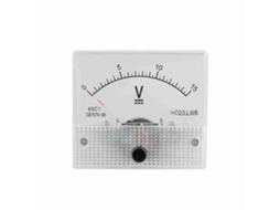 Voltímetro Analógico De Painel Dc 0-15v Com Precisão 2.5 Para Medição De Tensão E Corrente