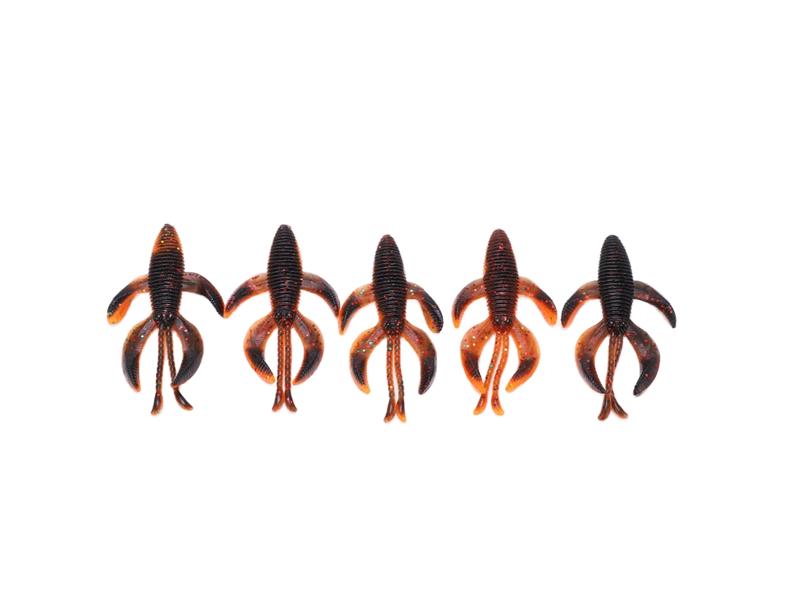Isca Artificial Camarão Soft para Pesca 5pcs