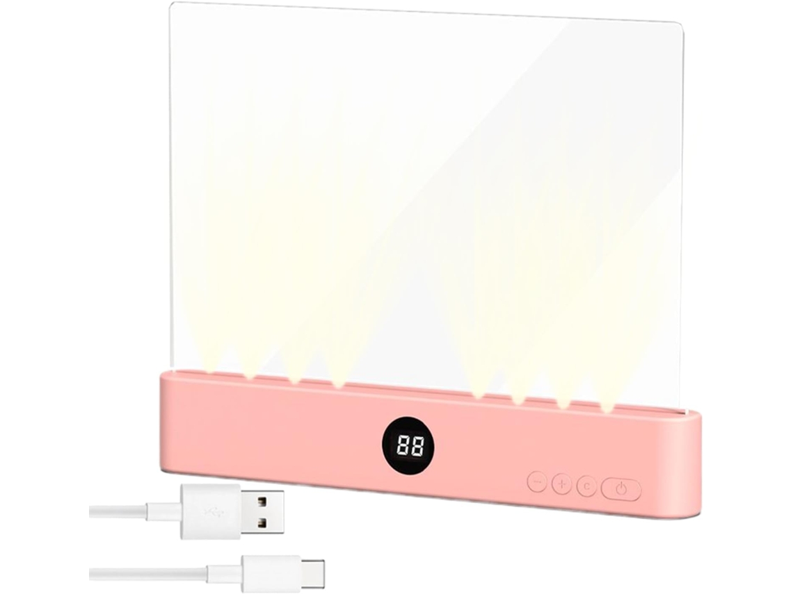 Luminária De Leitura Painel Plano Transparente Que Protege Os Olhos