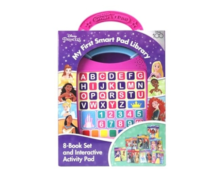 Livro Disney Princess My First Smart Pad Library 8Book Set and Interactive Activity Pad Sound Book Set de Pi Kids (Inglês)