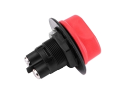 Chave seletora de bateria 12/24V 50A com proteção contra fuga de corrente e isolamento.