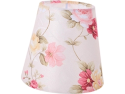 Abajur De Mesa Com Cúpula De Tecido Floral Campestre, Acessório Decorativo Para Casa E Quarto. Gokoco