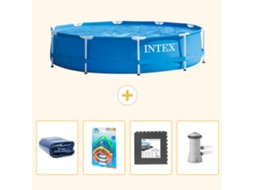 Intex Piscina Com Estrutura Redonda - 366x76 Cm - 5-peças S3