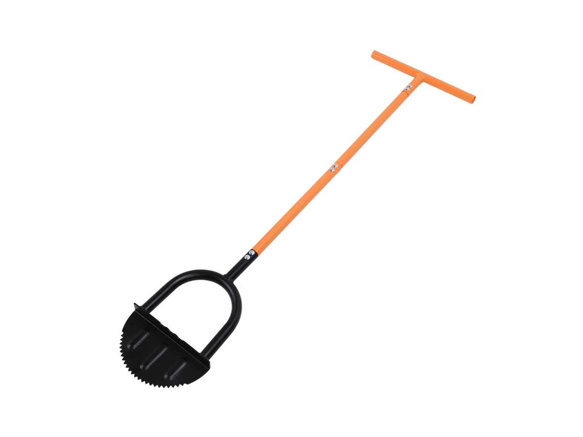 Laxiscreed Furador Manual Para Relvados Com Lâmina Semi-lunar E Design Serrilhado