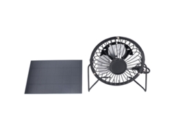 Laxiscreed Ventoinha Solar 3w 6v, Carregador De Telemóveis, Energia Sustentável E Prática Para Uso Ao Ar Livre
