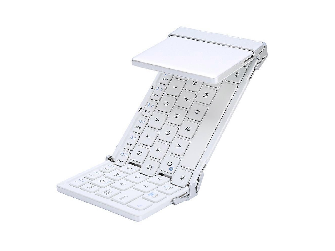 Bluetooth Wireless Foldable Keyboard Folding Rechargeable Keyboards White Efdafss