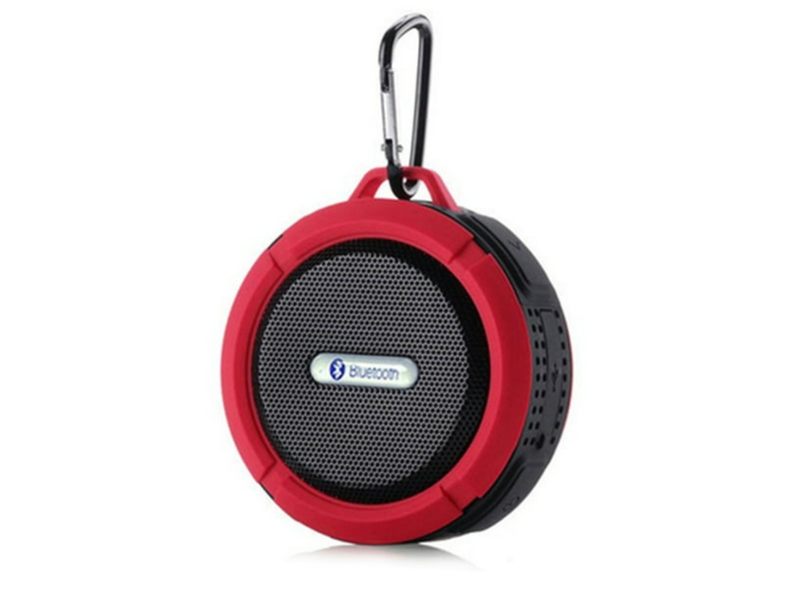 C6 Coluna Samuriiron Bluetooth À Prova D'Água Mini Chuveiro Sem Fio Rádio Coluna Estéreo Vermelho