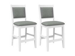 Bar Stool, Bar Stools Vidaxl Branco Borracha (n/a)
