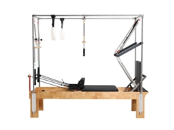 Cadillac Pilates Cuore Pilates – Estrutura Robusta Em Madeira Maciça, Acolchoado Eva Alta Densidade, Tapizado Preto Lavável