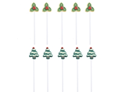 Árvore de Natal TUSERXLN Cartões Identificação Folha Resina Verde