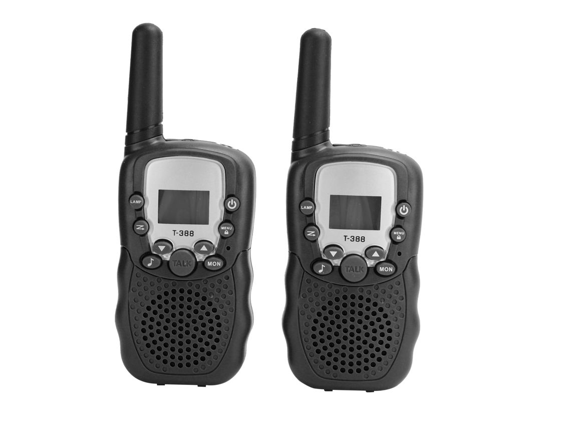 Aetheria transceiver Portátil Mini Walky Talky com Tela Lcd e Lanterna Brinquedo Infantil Outdoor Preto