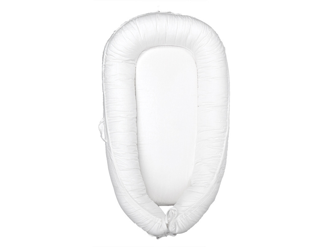 Ninho de Bebé Portátil em Algodão Respirável com Capa Removível,90x50cm DIGITALLAB (branco)