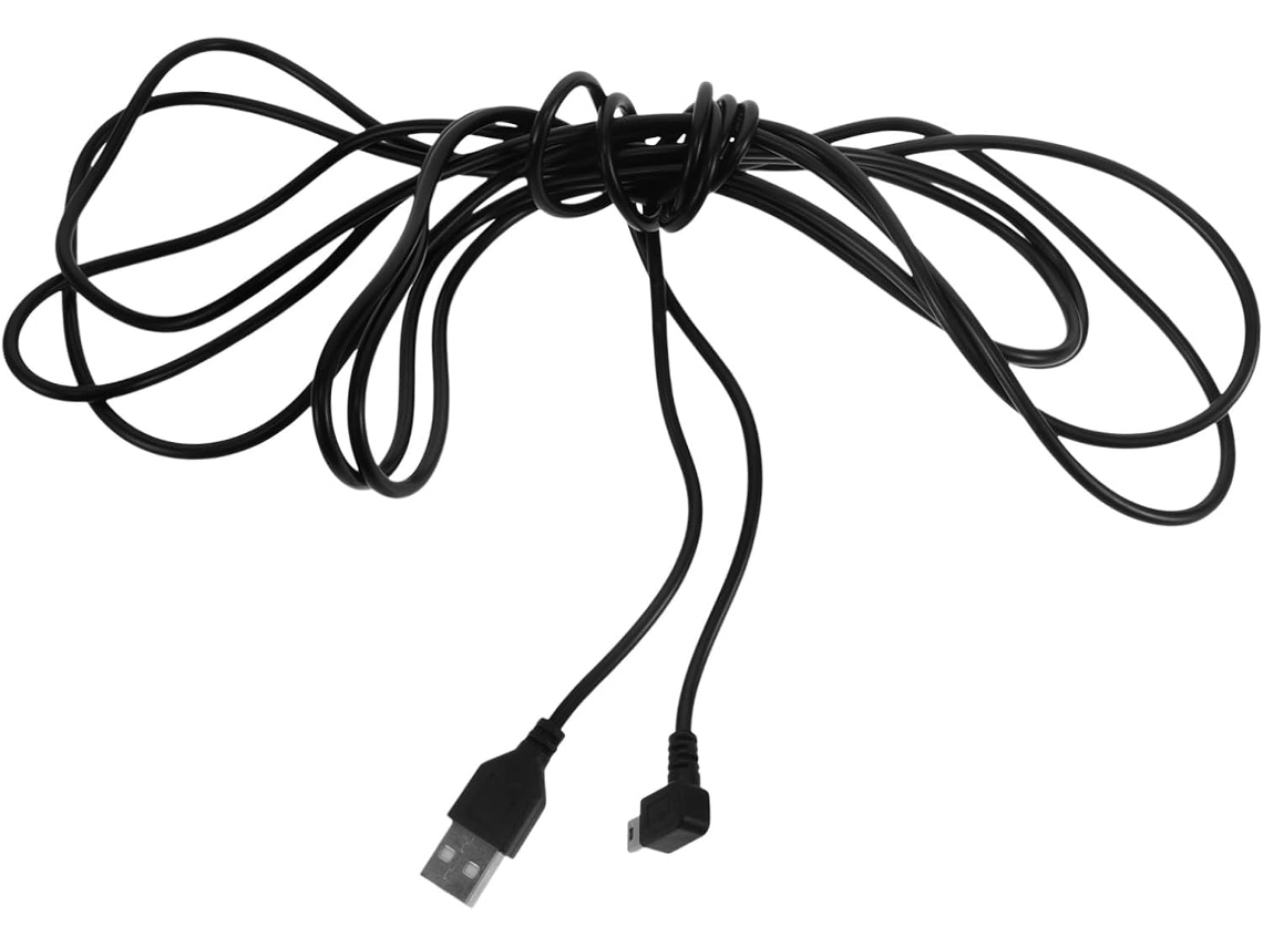 Cabo Usb De 3,5 M Para Dash Cam Com Conector Em Ângulo Reto 90 Graus,
