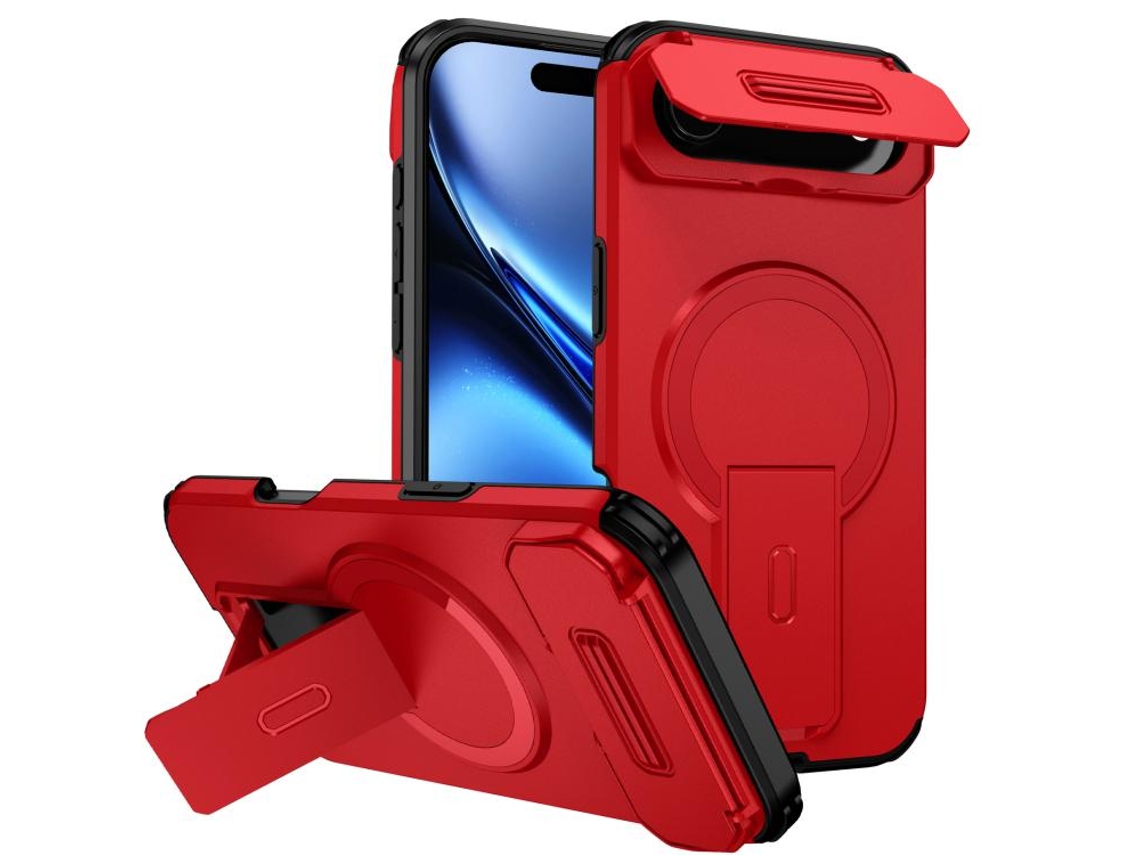 Capa Com Suporte Magsafe Para Iphone Air - Abertura Deslizante Com Proteção De Câmara