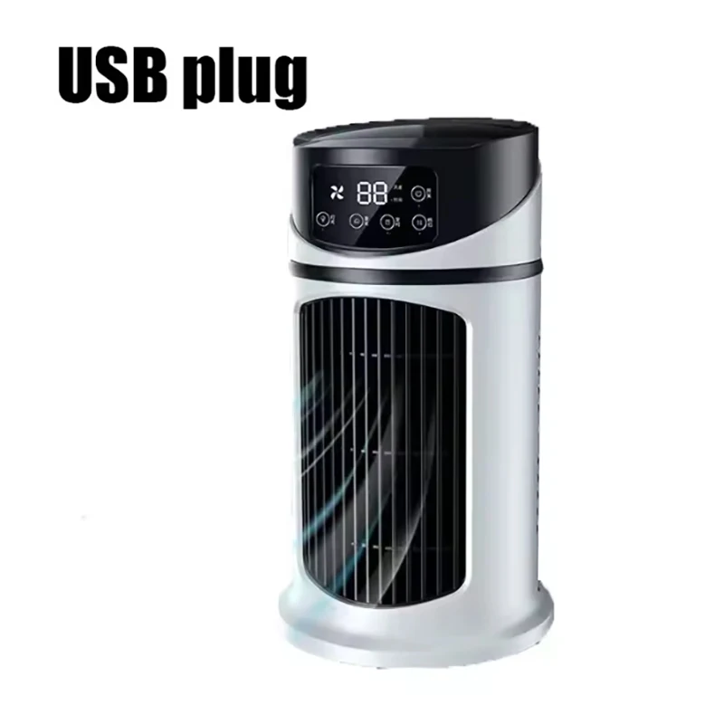 Resfriador evaporativo MDUG silencioso, 6 velocidades, umidificador de mesa