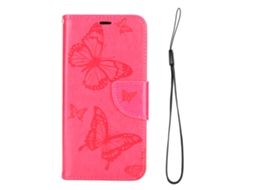 Capa LAXISCREED Iphone 12 Pro Rosa com Slot Cartão