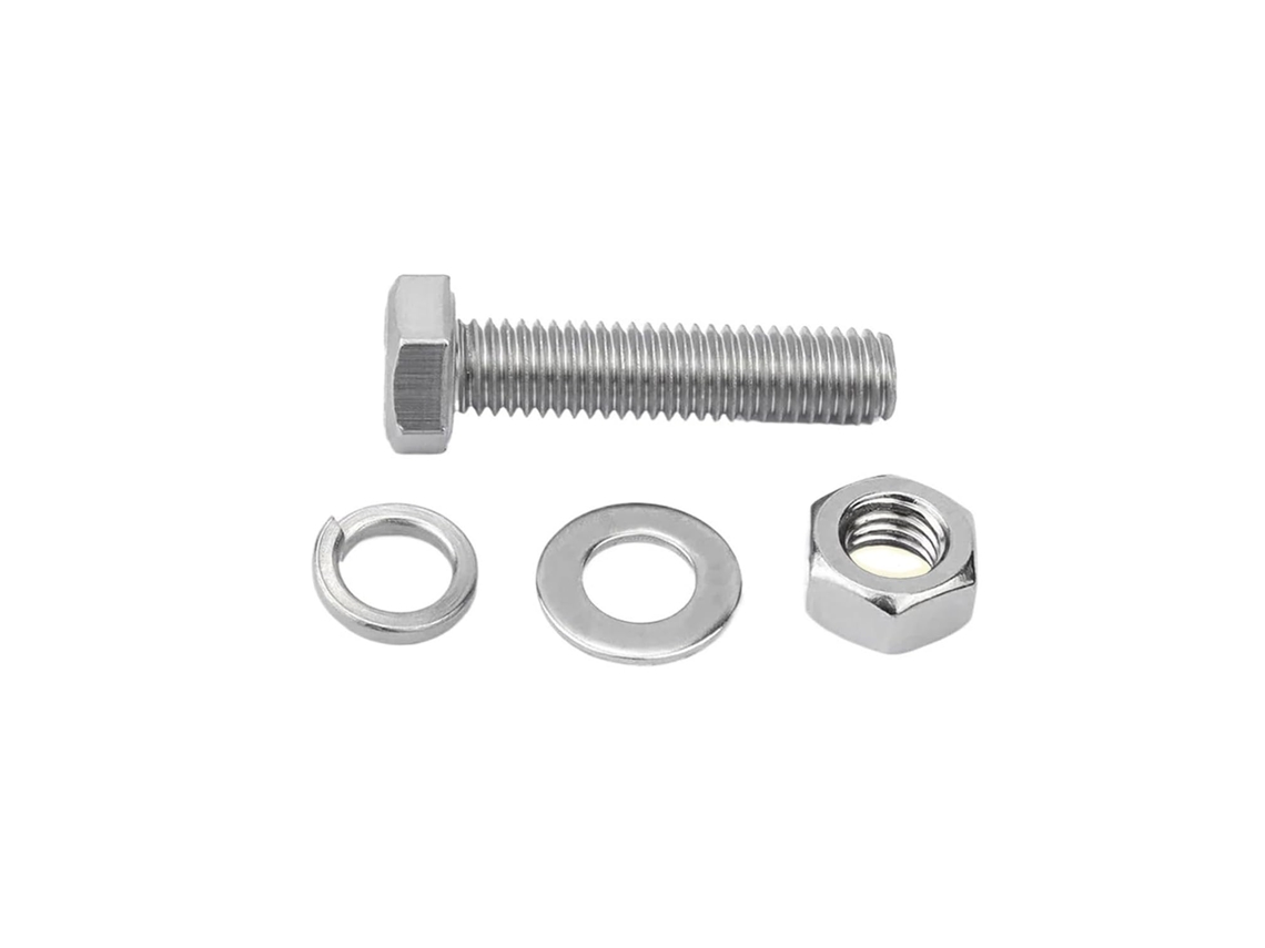 Conjunto De Parafusos E Porcas Sextavadas Em Aço Inoxidável M6 M8 M10 316, Com Arruela Alongada 35mm 8 Conjuntos, M8