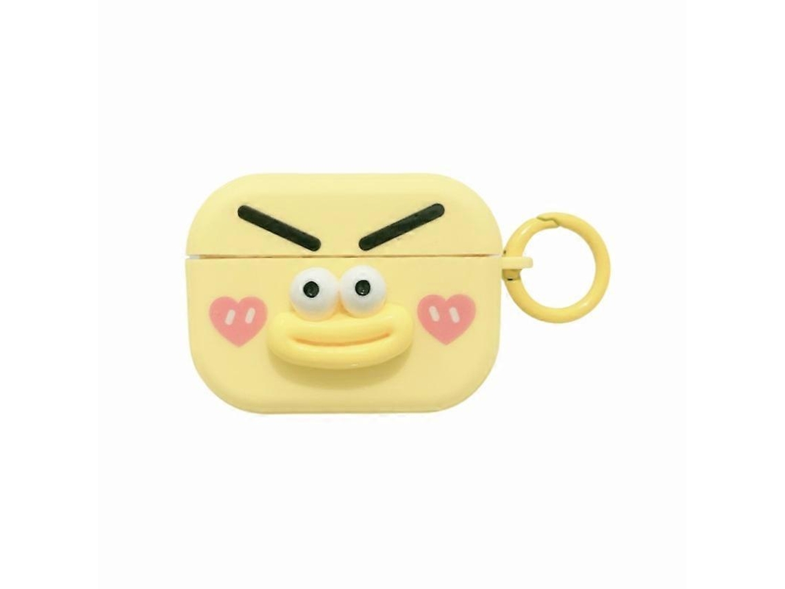 Estojo Para Fones De Ouvido Airpods Pro Com Estampa De Emoticons 3d Moderna E Toque De Pele.