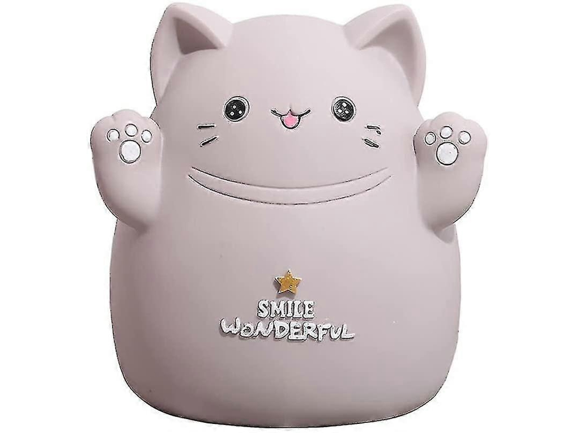 Grande Caixa De Poupança Para Crianças Gato Design Divertido Prático