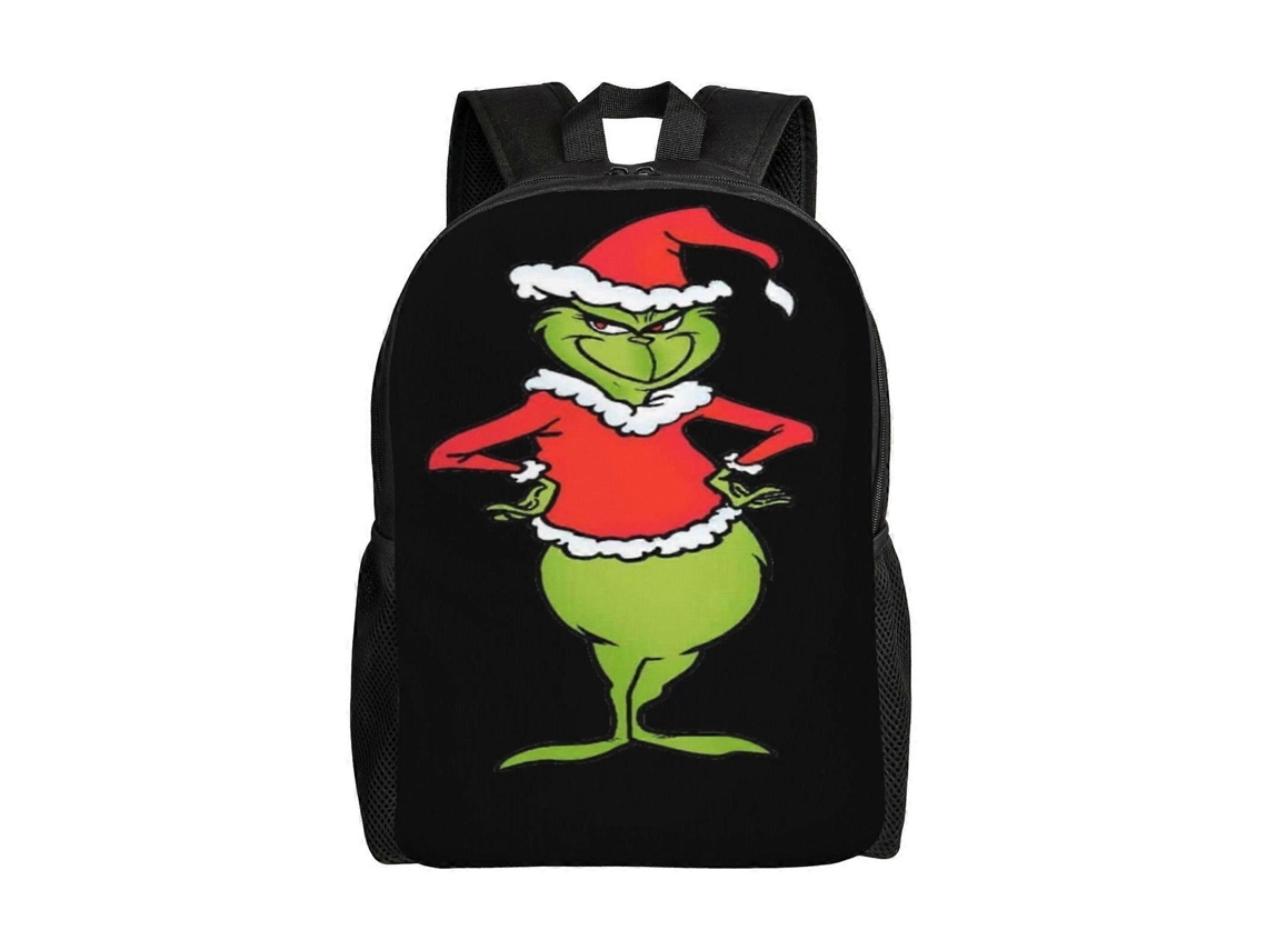 Mochila De Estudante Grinch , Durável E Leve, À Prova Dágua E Com Alça De Ombro Respirável (r374) Olysi Shop (d374)