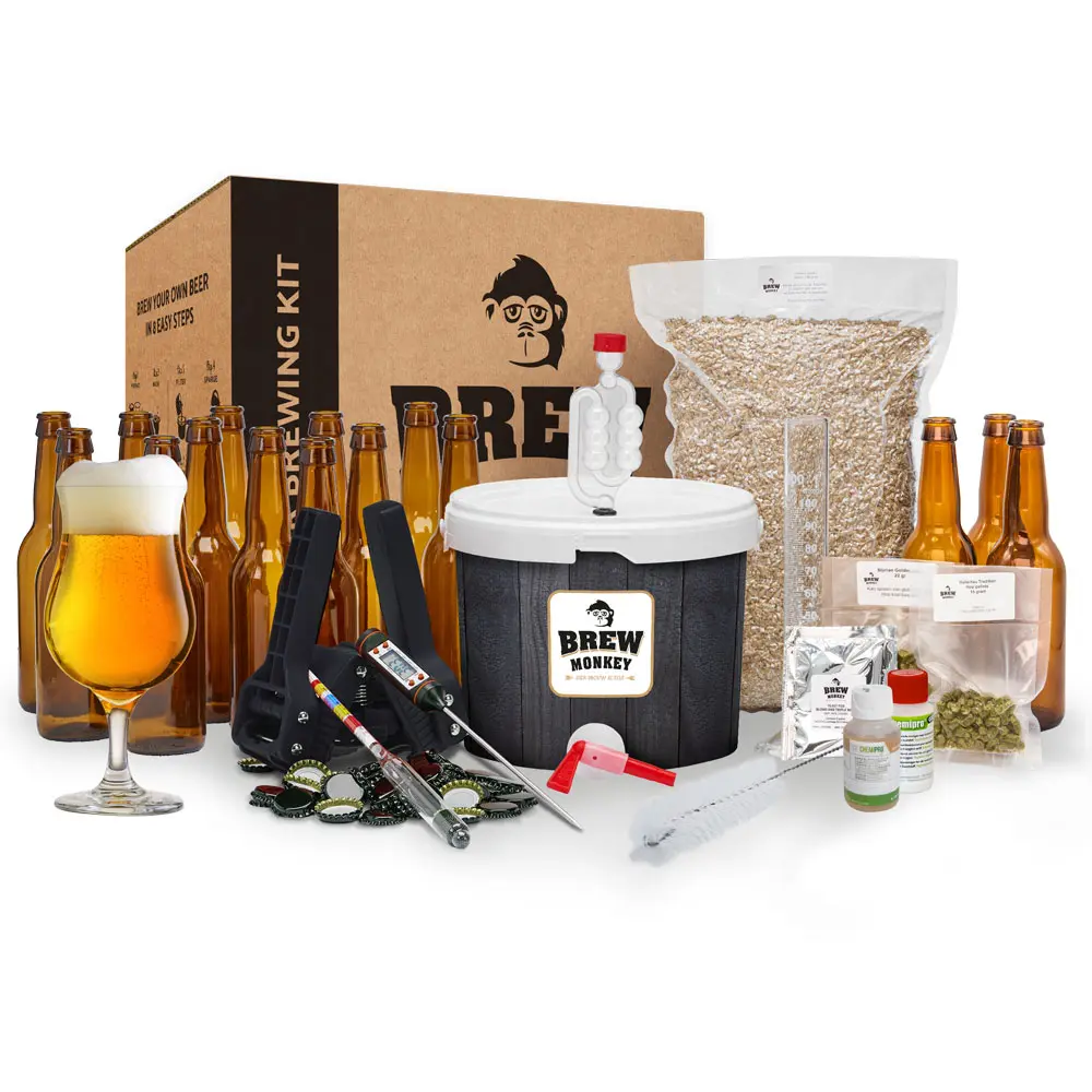 Kit Para Fabrico De Cerveja Prémio Cerveja Tripla 5 Litros Brew Monkey®