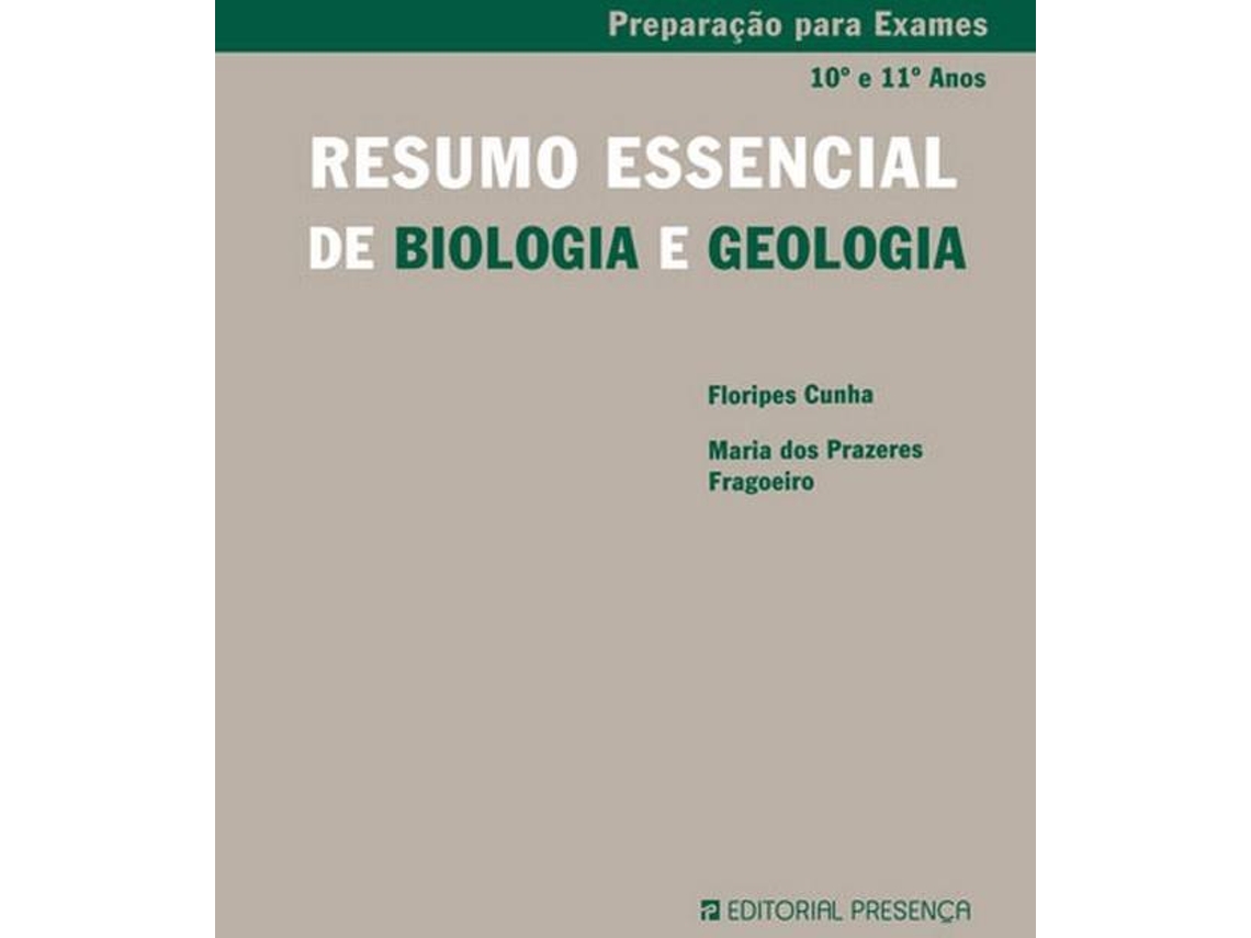 Livro Resumo Essencial de Biologia e Geologia de Floripes Cunha e Maria Dos Prazeres Fragoeiro (Português)