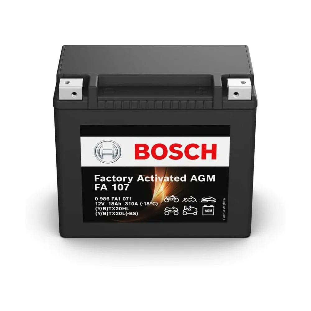 Bateria de Mota BOSCH Fa107 Ytx20L-Bs 12V 18Ah 310A