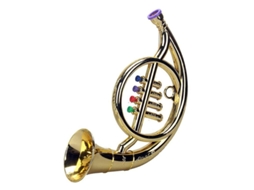 2026 trompeta de Brinquedo para Crianças com 4 Teclas Coloridas Instrumento Musical Educativo Abs Leve para Festa Aniversário Presente