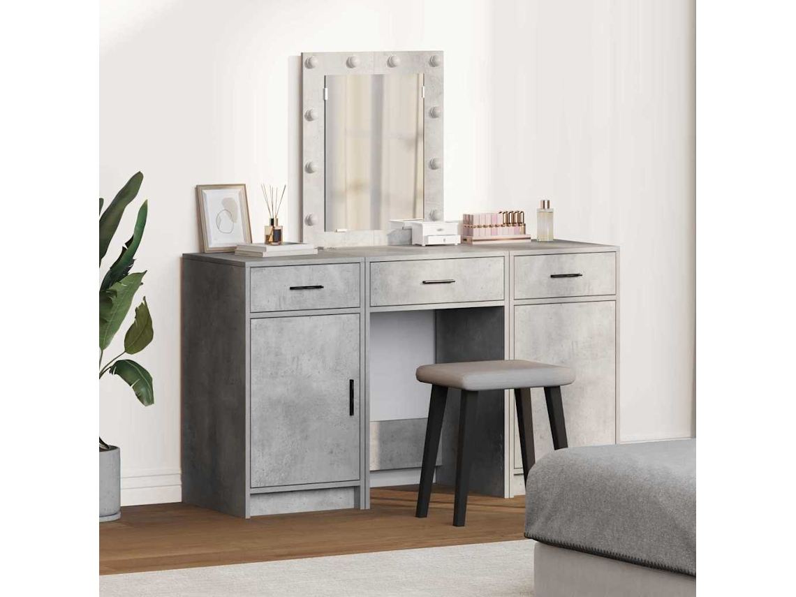 Vidaxl Mesa De Vestir Cinzeto 50 X 41 X 135 Cm Derivados De Madeira