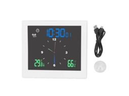 Termómetro Higrómetro Digital Interior 5 Polegadas Branco Ip65 Com Luz De Fundo Calibração Precisa Monitor De Humidade