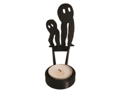 Laxiscreed Fantasma De Halloween Com Vela Para Decoração Divertida E Atraente