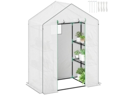 Pavilhão pop-up impermeável 3x3m com altura ajustável, 2 painéis laterais, proteção UV 50+ azul escuro